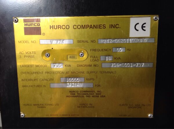 HURCO VMX24 mkp
